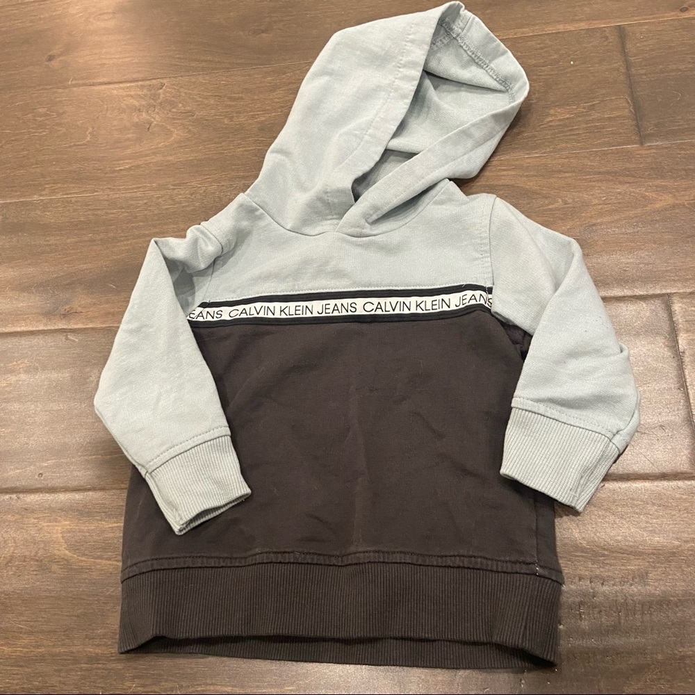 Calvin Klein 12mo Blue Gray Hoodie